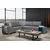 Atelier del Sofa Ugaona garnitura na razvlačenje Loft, 230 x 285 cm, Siva