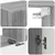 Set TV komoda Zidne 4 pcs Siva Sonoma Konstruirano drvo