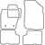 Textile car mats Dacia Duster 2010-2013 (4WD)