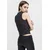 Womens space top blk/wht