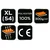 NEO TOOLS Duks fils navy sivi vel XL