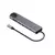 KETTZ Adapter-Konverter TIP C 7/1 USB 3.0x2/Ethernet RJ45 /HDMI 4K 30HZ/PD/SD/TF sivi