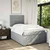 Vidaxl Box spring postelja z vzmetnico svetlo siva 120x200 cm blago