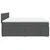 Vidaxl Box spring postelja z vzmetnico temno siva 200x200 cm blago
