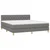 Vidaxl Box spring postelja z vzmetnico temno siva 160x200 cm blago