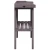 Stol za biljke s policom sivi 78x38x82,5 cm masivna jelovina