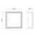 HOME LIGHT LED Svetiljka W13255, 20W, 4000K, IP54, Bela