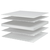 vidaXL Vzmetnica s spominsko peno bela 200x200x17 cm