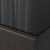 BESTA Gornji panel, staklo crna, 120x40 cm