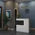 Hanah Home Sto za recepciju 110x110x40cm Belo-Mermer