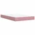 Vidaxl Box spring postelja z vzmetnico roza 120x200 cm žamet