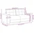 Vidaxl Dvosed kremne barve 180x77x82 cm blago
