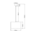 Rea Light Agathe HN8371L- B/GR Visilica, E27, 60W, O38cm, Sivo-crna