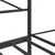 Vidaxl Dnevna postelja brez ležišča Black 100x190 cm Steel