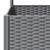 Vrtna sadilica s rešetkom svjetlosiva 120 x 120 x 136 cm PP