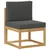 Set vanjskih sofa s jastukom 7 pcs Bijela i antracit Poliester