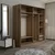 Hanah home Ormar Kale 180x210x52cm Bež-Antracit