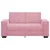 Vidaxl Dvosed roza 160x78x84 cm žamet