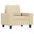 4-dijelni set sofa krem od tkanine