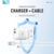 Kucni punjac KONFULON Joke JK82 + PX14 PD 20W/ USB 18W iPhone Lightning kablom beli 1m