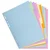 Indeks, karton, A4, 10-delni, EXACOMPTA, pastelne barve