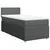 Vidaxl Box spring postelja z vzmetnico temno siva 100x200 cm blago