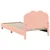 Krevet za djecu s uzglavljem Ružičasta 80 x 200 cm Bouclé