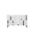 Hanah Home komoda Nota 120, 120 cm, bela / srebrna