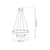 LED luster na sajli GALA LED/54W/230V prečnika 60 cm srebran