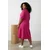 Trendyol Curve Ženska haljina TBBSS23AH00129, Roze