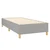 vidaXL Box spring postelja z vzmetnico svetlo siv 100x200 cm blago