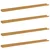 Polica na zidu Zidne 4 pcs Bež 115 x 9 x 3 cm Konstruirano drvo