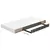 Plutajuće zidne police 2 kom sjajne bijele 50 x 23 x 3,8 cm MDF