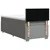 Vidaxl Box spring postelja z vzmetnico svetlo siva 90x190 cm blago