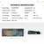 Tastatura Mehanicka Gaming Fantech MK914 RGB Atom PRO96 Wireless Saturn (blue switch)