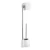 WENKO 22989100 - WC četka AVOLA 13x70 cm nerđajući čelik/bela/srebrna