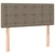 Vidaxl Box spring postelja z vzmetnico LED taupe 90x190 cm blago
