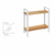 WENKO 53024100 - Polica LOUISA 32x33 cm bela/braon