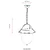 Lessentiel Maison Spoljna lampa BFE-68212-BSY, 65 cm, Viseća, IP65, E27, 60W, Crna