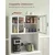 Songmics Kuhinjski omarica 415x73x1798 cm bela