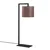 Opviq Stona lampa E27 Socket, Braon-Crna