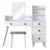 Hanah Home Sto za šminkanje 122x93,8x40cm Beli
