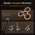 K&F 3 in 1 Suction Cup Mount Kit 15° Curved Surface Adjustment with Action Camera Extension Pole