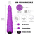 Paloqueth Realistic Dildo Vibrator with 360° Rotating 9 Different Vibrations Purple