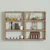 Hanah Home Zidna polica Hexa, 84.6x60x9 cm, Smeđa