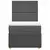 Vidaxl Box spring postelja z vzmetnico temno siva 90x190 cm blago