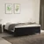 Vidaxl Box spring postelja z vzmetnico črna 160x200 cm žamet