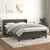shumee Box spring posteljni z vzmetnico temno siv 140x190 cm žamet