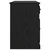 Stol s ormarom Crni hrast 154,5 x 50 x 75 cm Konstruirano drvo