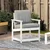 Vidaxl Vrtni stol bel 62x56x77 cm trdna borovina